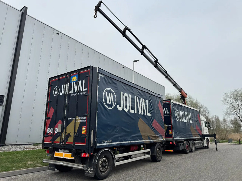 MAN TGX 26.480 6X2 - EURO 6 + PALFINGER PK20002 + REMOTE + LECITRAILER HANGER - Тентованный грузовик, Автоманипулятор: фото 2 MAN TGX 26.480 6X2 - EURO 6 + PALFINGER PK20002 + REMOTE + LECITRAILER HANGER - Тентованный грузовик, Автоманипулятор: фото 2