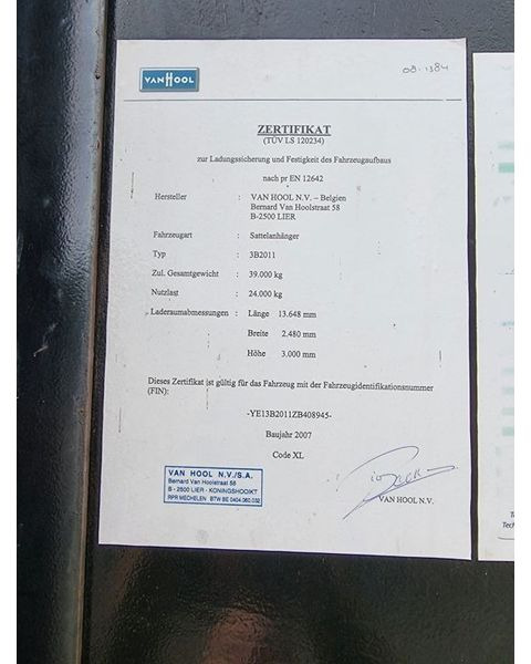 Тентованный полуприцеп Van Hool BPW - DRUM: фото 14 Тентованный полуприцеп Van Hool BPW - DRUM: фото 14