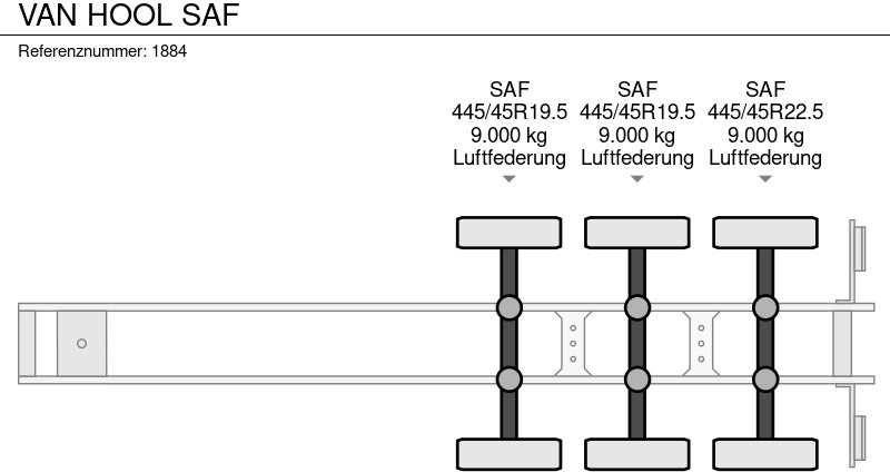 Тентованный полуприцеп Van Hool SAF: фото 18