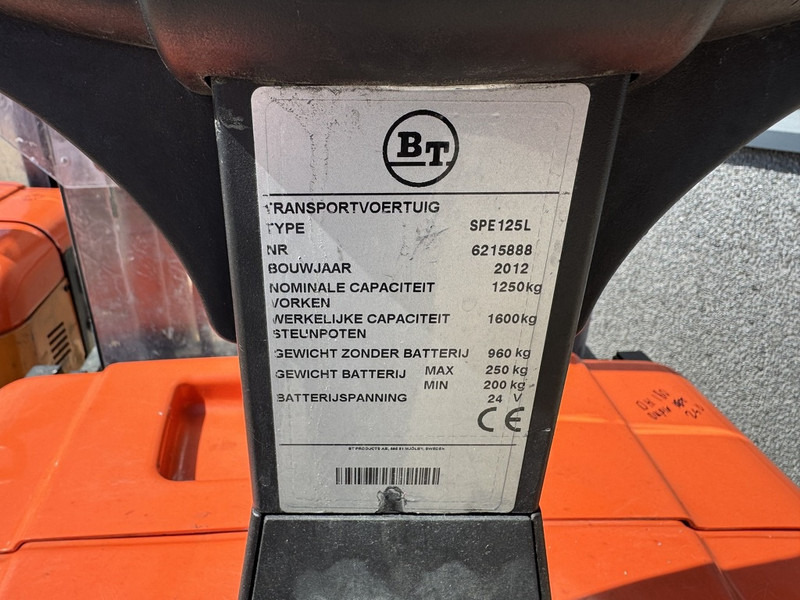 Штабелер BT SPE125L: фото 11 Штабелер BT SPE125L: фото 11
