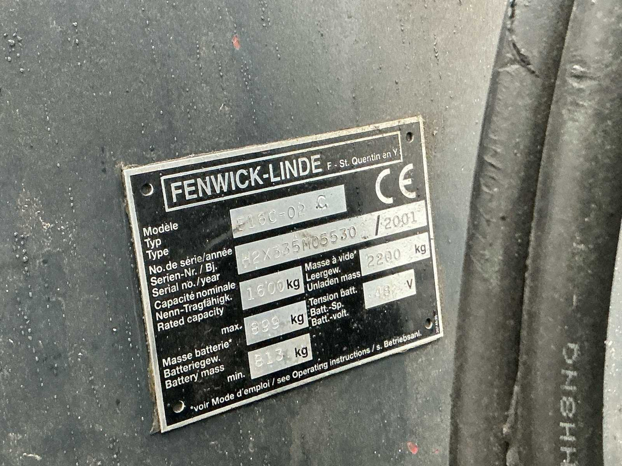 Вилочный погрузчик 2001 LINDE E16C-02 FORKLIFT: фото 7 Вилочный погрузчик 2001 LINDE E16C-02 FORKLIFT: фото 7