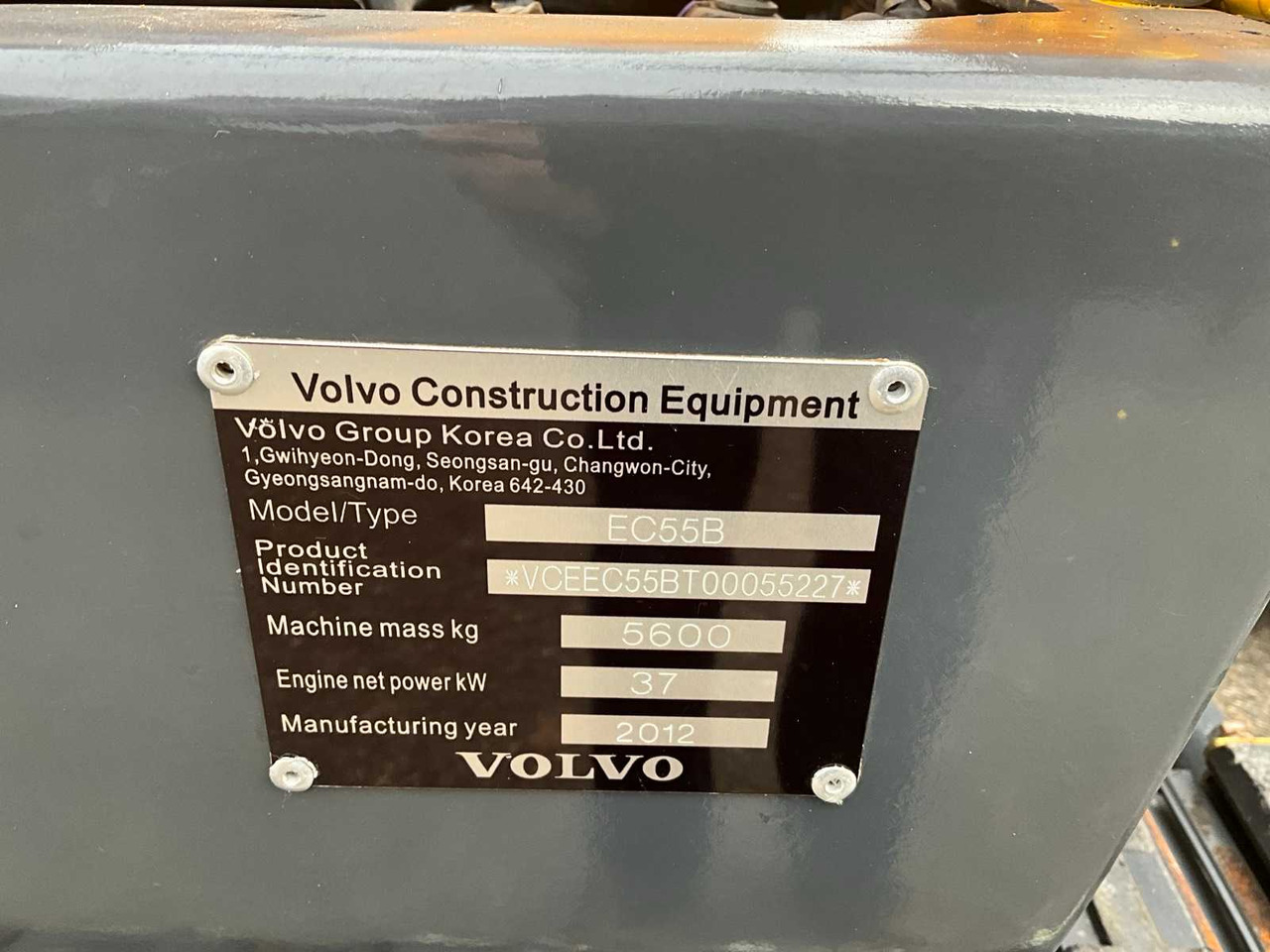 Экскаватор 2012 VOLVO EC55B MIDI EXCAVATOR: фото 31