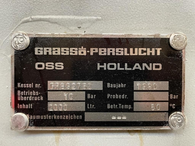 Grassair 2.000 Liter Verticale Luchtketel 10 Bar - Воздушный компрессор: фото 3 Grassair 2.000 Liter Verticale Luchtketel 10 Bar - Воздушный компрессор: фото 3