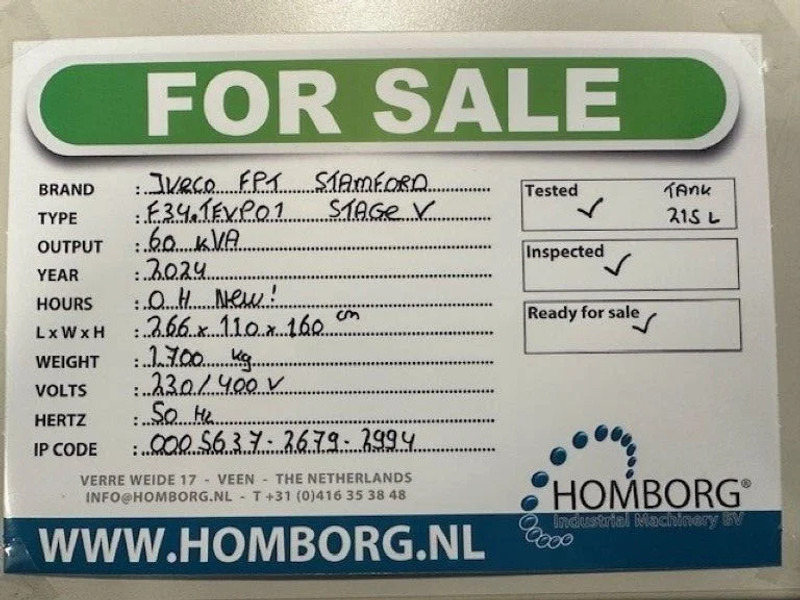 Iveco FPT Stage 5 Stamford 60 kVA Rental Silent generatorset Stage V New - Электрогенератор: фото 2 Iveco FPT Stage 5 Stamford 60 kVA Rental Silent generatorset Stage V New - Электрогенератор: фото 2