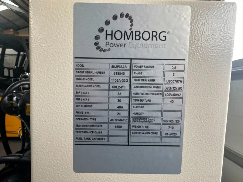 Perkins 1103A-33G Stamford 33 kVA generatorset NEW! - Электрогенератор: фото 3 Perkins 1103A-33G Stamford 33 kVA generatorset NEW! - Электрогенератор: фото 3