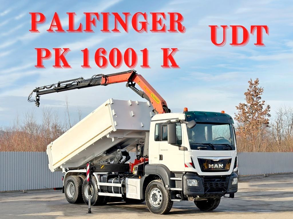 MAN TGS 26.400 * PALFINGER PK 16001 K + FUNK * 6x4 - Самосвал, Автоманипулятор: фото 1 MAN TGS 26.400 * PALFINGER PK 16001 K + FUNK * 6x4 - Самосвал, Автоманипулятор: фото 1