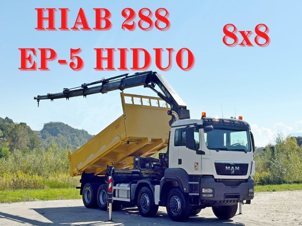 MAN TGS 32.510 * HIAB 288 EP - 5HIDUO/ FUNK * 8x8 - Автоманипулятор: фото 1 MAN TGS 32.510 * HIAB 288 EP - 5HIDUO/ FUNK * 8x8 - Автоманипулятор: фото 1