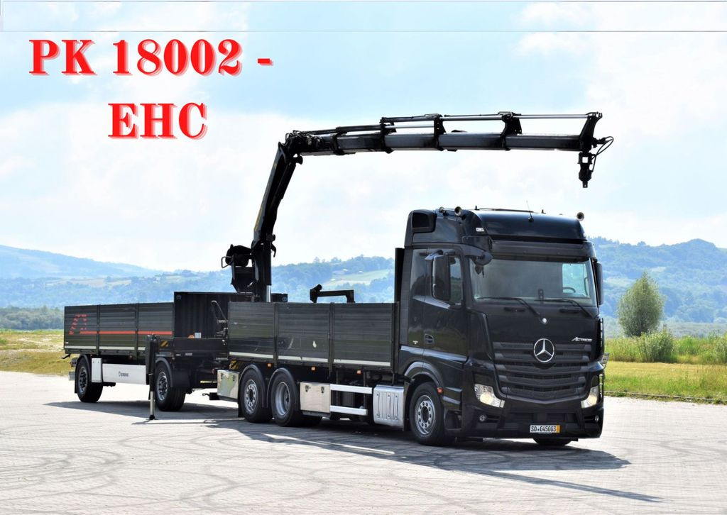 Mercedes-Benz ACTROS 2542 + PK18002-EH C/FUNK + Anhänger! Mercedes-Benz ACTROS 2542 + PK18002-EH C/FUNK + Anhänger! - Автоманипулятор, Грузовик бортовой/ Платформа: фото 1 Mercedes-Benz ACTROS 2542 + PK18002-EH C/FUNK + Anhänger! Mercedes-Benz ACTROS 2542 + PK18002-EH C/FUNK + Anhänger! - Автоманипулятор, Грузовик бортовой/ Платформа: фото 1
