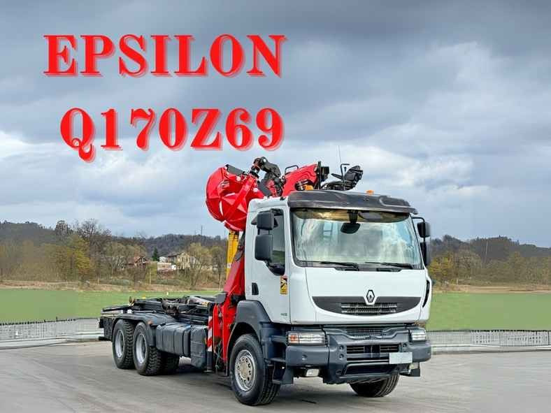 Renault KERAX 460 DXI * ABROLLKIPPER * EPSILON Q170Z69 - Крюковой мультилифт, Автоманипулятор: фото 1 Renault KERAX 460 DXI * ABROLLKIPPER * EPSILON Q170Z69 - Крюковой мультилифт, Автоманипулятор: фото 1