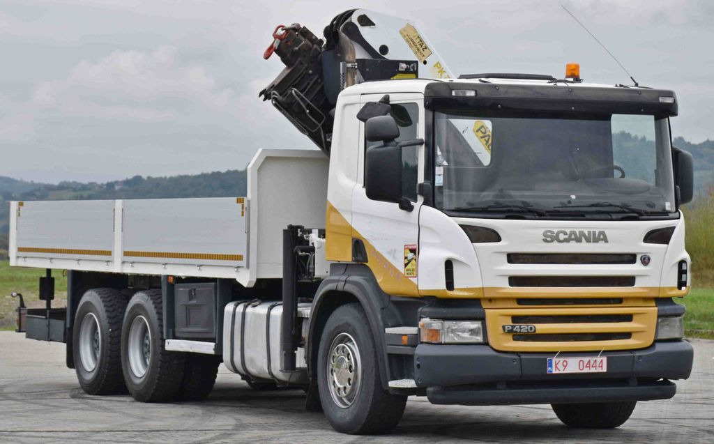 Scania P 420* PRITSCHE 6,40m * PK 29002+FUNK * 6x4 Scania P 420* PRITSCHE 6,40m * PK 29002+FUNK * 6x4 - Автоманипулятор, Грузовик бортовой/ Платформа: фото 4 Scania P 420* PRITSCHE 6,40m * PK 29002+FUNK * 6x4 Scania P 420* PRITSCHE 6,40m * PK 29002+FUNK * 6x4 - Автоманипулятор, Грузовик бортовой/ Платформа: фото 4