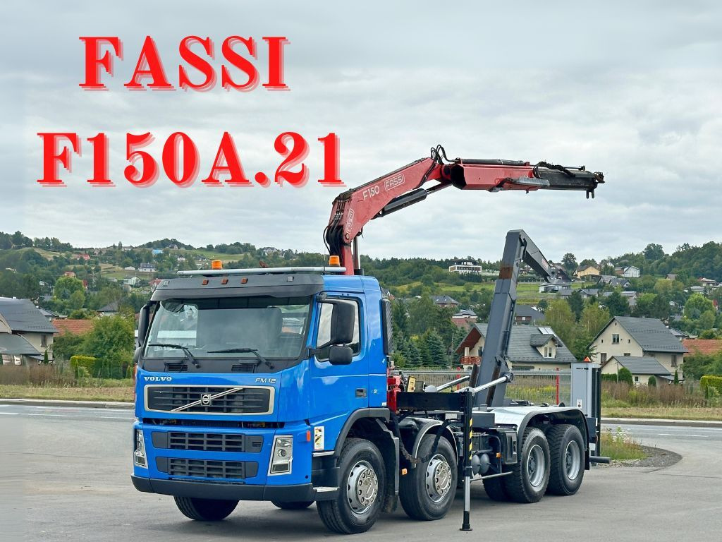 Volvo FM 12.420 * FASSI F150A.21 * 8x4 * TOP - Крюковой мультилифт, Автоманипулятор: фото 1 Volvo FM 12.420 * FASSI F150A.21 * 8x4 * TOP - Крюковой мультилифт, Автоманипулятор: фото 1
