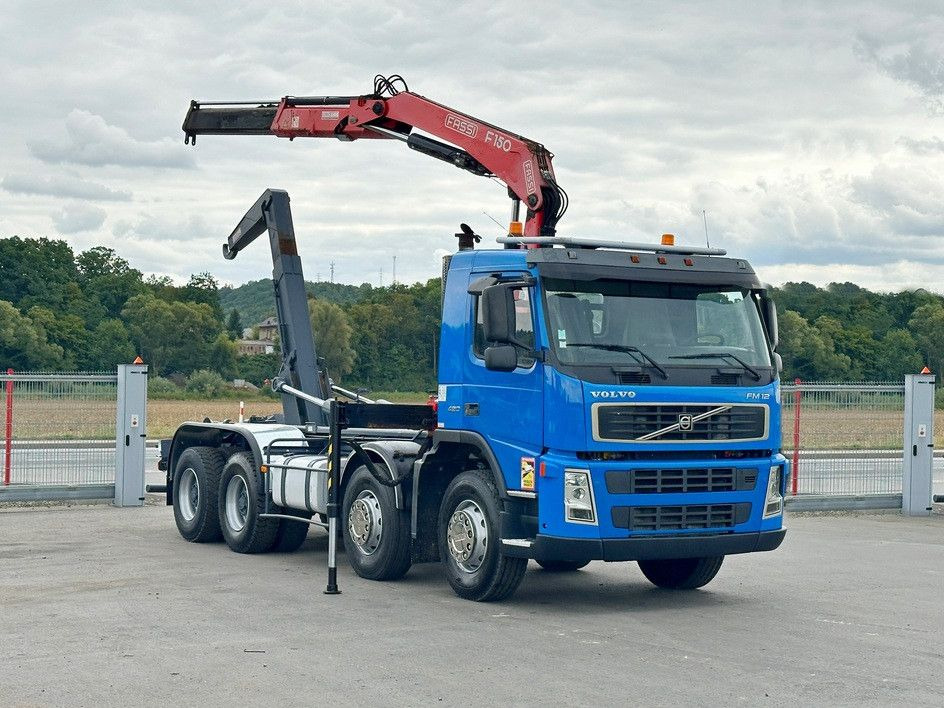 Volvo FM 12.420 * FASSI F150A.21 * 8x4 * TOP - Крюковой мультилифт, Автоманипулятор: фото 2 Volvo FM 12.420 * FASSI F150A.21 * 8x4 * TOP - Крюковой мультилифт, Автоманипулятор: фото 2