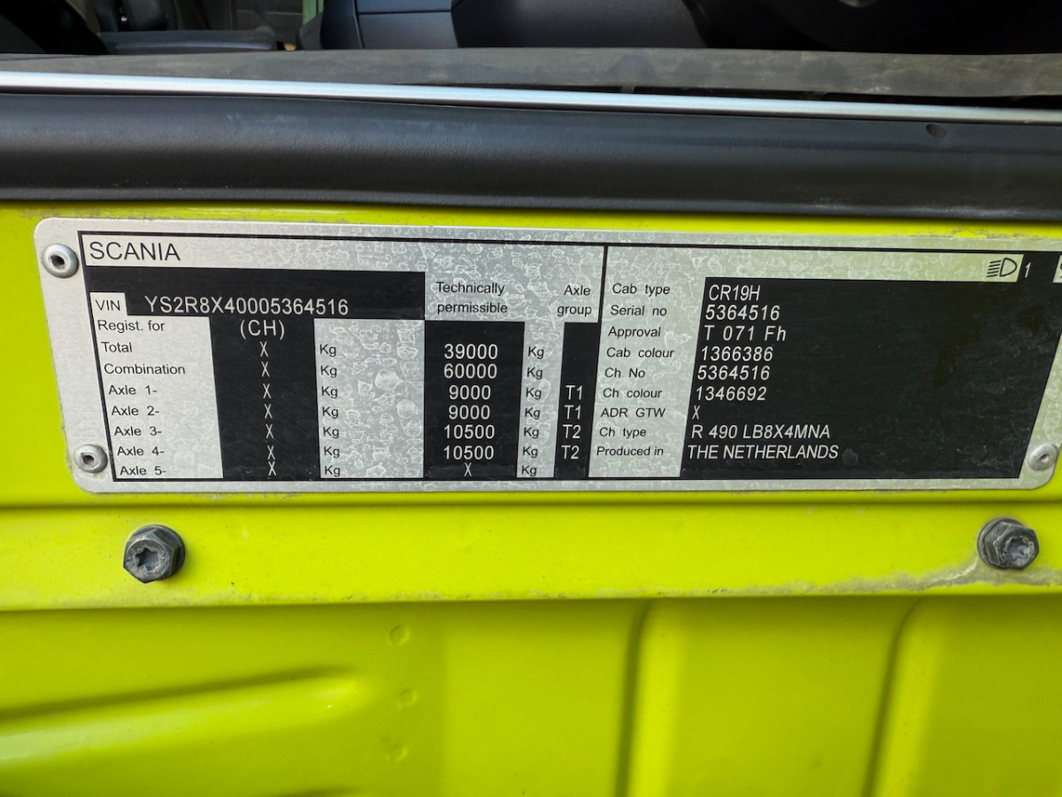 Крюковой мультилифт SCANIA R490     8x4: фото 19