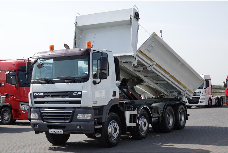 DAF CF 85.410 / 8X4 / WYWROTKA 2 STR / BORDMATIC / HYDROBURTA / SPRO - Самосвал: фото 1 DAF CF 85.410 / 8X4 / WYWROTKA 2 STR / BORDMATIC / HYDROBURTA / SPRO - Самосвал: фото 1