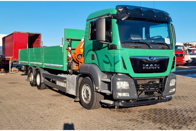 MAN TGS 26.460 6X2 Flatbed + Crane Atlas 172.3E-A4 + RC - Грузовик бортовой/ Платформа, Автоманипулятор: фото 1 MAN TGS 26.460 6X2 Flatbed + Crane Atlas 172.3E-A4 + RC - Грузовик бортовой/ Платформа, Автоманипулятор: фото 1