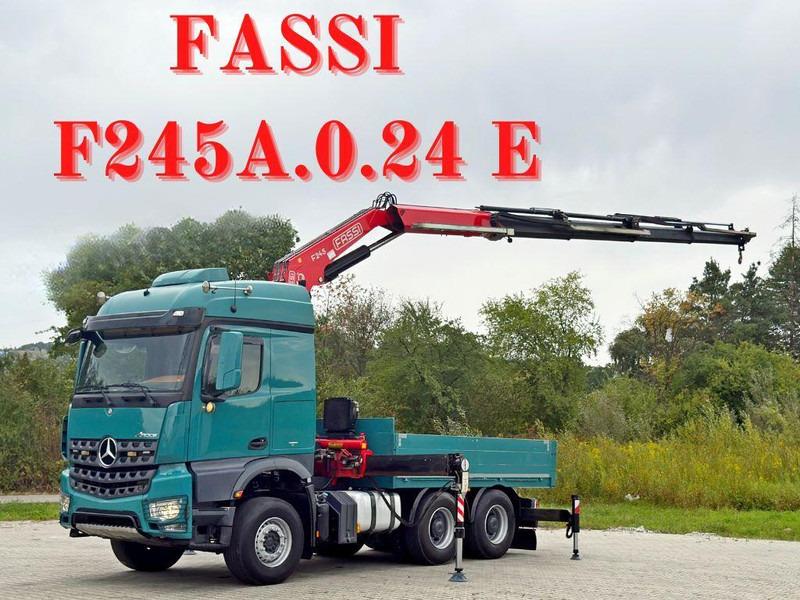 Mercedes-Benz AROCS 2548* FASSI F245A.0.24 E + FUNK / 6x4 *TOP - Грузовик бортовой/ Платформа, Автоманипулятор: фото 1 Mercedes-Benz AROCS 2548* FASSI F245A.0.24 E + FUNK / 6x4 *TOP - Грузовик бортовой/ Платформа, Автоманипулятор: фото 1