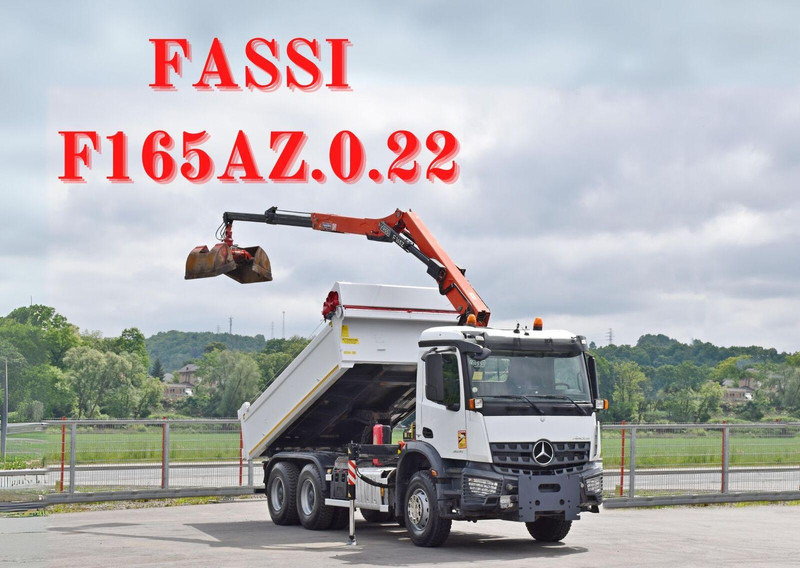 Mercedes-Benz AROCS 2635* FASSI F165AZ.0.22 + FUNK * 6x4 - Самосвал, Автоманипулятор: фото 1 Mercedes-Benz AROCS 2635* FASSI F165AZ.0.22 + FUNK * 6x4 - Самосвал, Автоманипулятор: фото 1