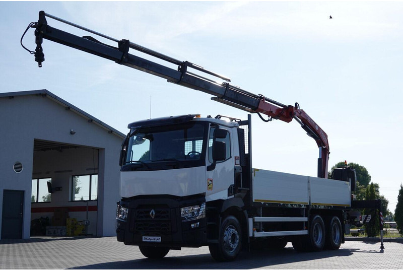 Renault C 380 / 6X4 / SKRZYNIOWY 6.4 M / + HDS FASSI F175A / MAX UDŹWIG - Грузовик бортовой/ Платформа, Автоманипулятор: фото 4 Renault C 380 / 6X4 / SKRZYNIOWY 6.4 M / + HDS FASSI F175A / MAX UDŹWIG - Грузовик бортовой/ Платформа, Автоманипулятор: фото 4