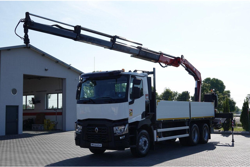 Renault C 380 / 6X4 / SKRZYNIOWY 6.4 M / + HDS FASSI F175A / MAX UDŹWIG - Грузовик бортовой/ Платформа, Автоманипулятор: фото 3 Renault C 380 / 6X4 / SKRZYNIOWY 6.4 M / + HDS FASSI F175A / MAX UDŹWIG - Грузовик бортовой/ Платформа, Автоманипулятор: фото 3