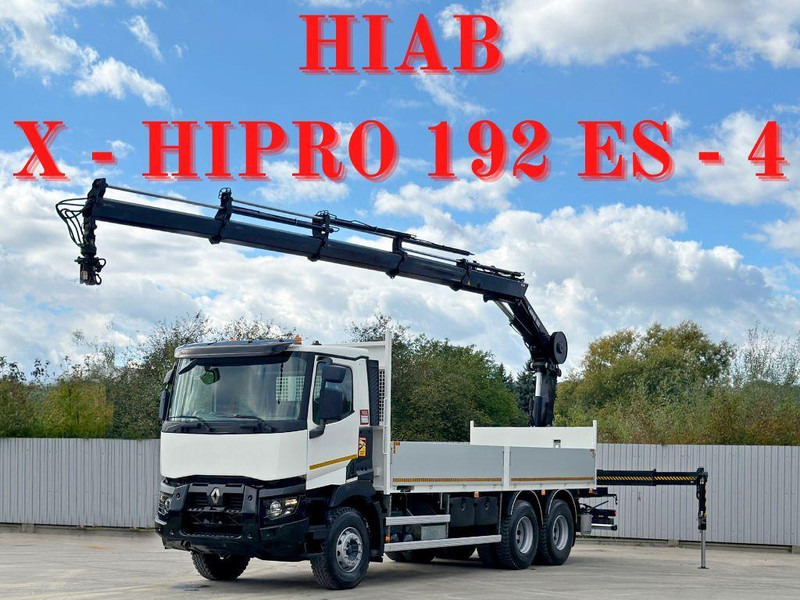 Renault C 430 *HIAB X - HIPRO 192 ES -4 + FUNK* 6x4 - Грузовик бортовой/ Платформа, Автоманипулятор: фото 1 Renault C 430 *HIAB X - HIPRO 192 ES -4 + FUNK* 6x4 - Грузовик бортовой/ Платформа, Автоманипулятор: фото 1