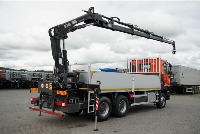 Renault K 380 / 6X4 / SKRZYNIOWY 6.2 M / + HDS HIAB 166 ES-4 / MAX UDŹWI - Грузовик бортовой/ Платформа, Автоманипулятор: фото 4 Renault K 380 / 6X4 / SKRZYNIOWY 6.2 M / + HDS HIAB 166 ES-4 / MAX UDŹWI - Грузовик бортовой/ Платформа, Автоманипулятор: фото 4