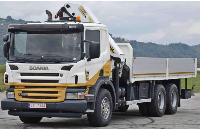 Scania P 420 - Грузовик бортовой/ Платформа, Автоманипулятор: фото 3 Scania P 420 - Грузовик бортовой/ Платформа, Автоманипулятор: фото 3