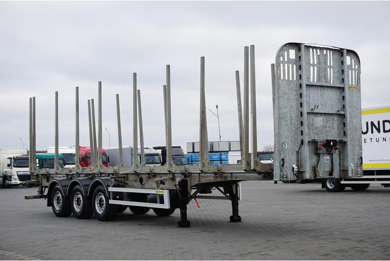 Zaslaw KŁONICOWA / DO DREWNA / WAGA 6 400 KG / OŚ PODNOSZONA - Прицеп лесовоз: фото 1 Zaslaw KŁONICOWA / DO DREWNA / WAGA 6 400 KG / OŚ PODNOSZONA - Прицеп лесовоз: фото 1