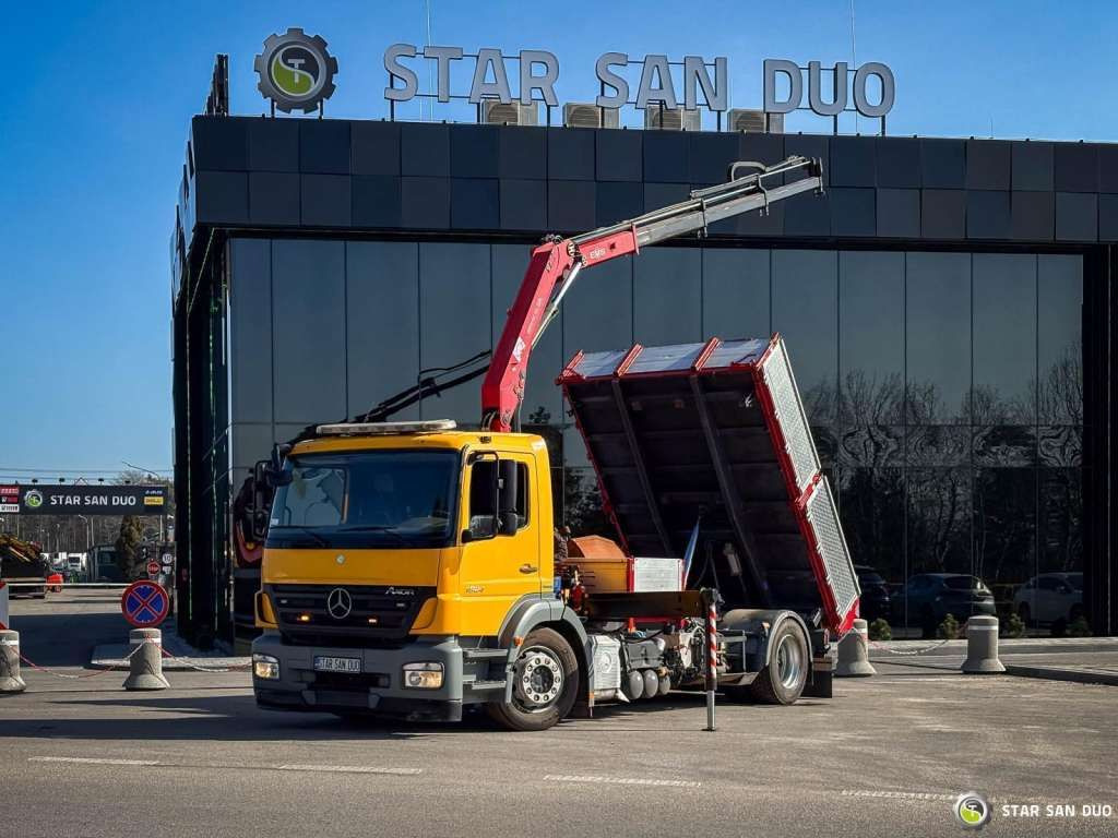 Mercedes-Benz AXOR 1824 4x2 HMF 975 HDS Crane Rotator Kipper Mercedes-Benz AXOR 1824 4x2 HMF 975 HDS Crane Rotator Kipper - Самосвал: фото 1 Mercedes-Benz AXOR 1824 4x2 HMF 975 HDS Crane Rotator Kipper Mercedes-Benz AXOR 1824 4x2 HMF 975 HDS Crane Rotator Kipper - Самосвал: фото 1