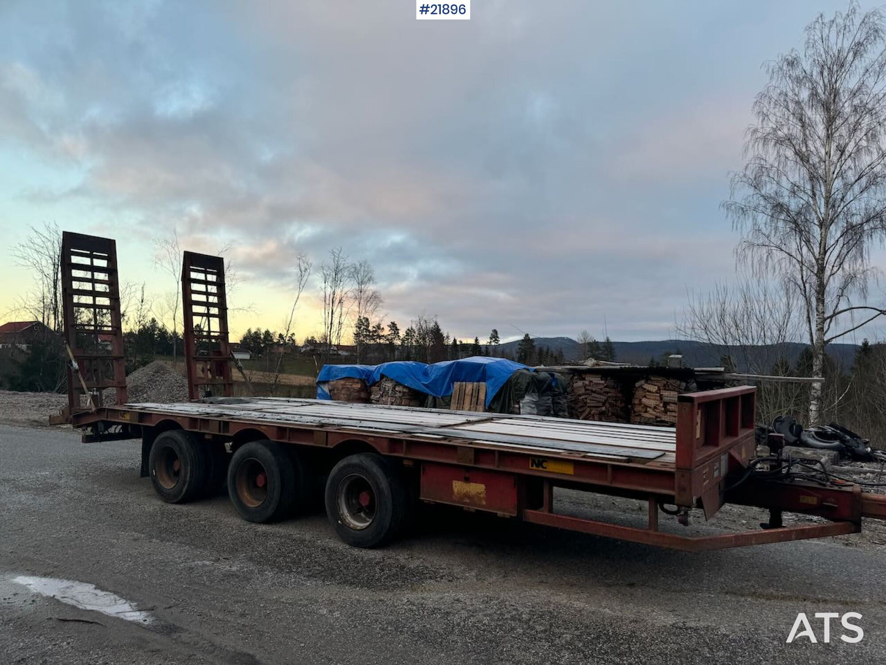 NC BT-24 3-akslet maskinkjerre - Низкорамный прицеп: фото 3 NC BT-24 3-akslet maskinkjerre - Низкорамный прицеп: фото 3