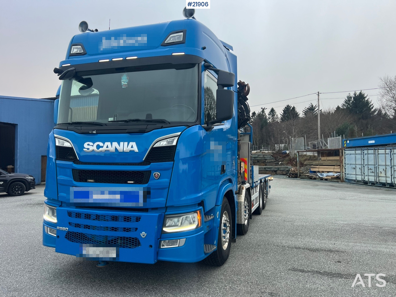 Scania R580 8x2 kranbil m/ 95t/m hmf kran, jibb , vinsj og konar planslep - Автоманипулятор: фото 3 Scania R580 8x2 kranbil m/ 95t/m hmf kran, jibb , vinsj og konar planslep - Автоманипулятор: фото 3