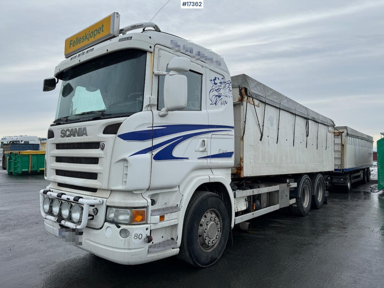Грузовик с закрытым кузовом Scania Scania R620 kornbil m/ Hengsrød påbygg: фото 1