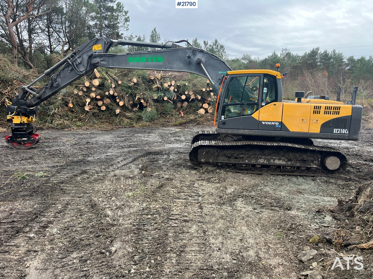 Экскаватор Volvo ec210cl gravemaskin m/ rototilt, pusseskuffe og tannskuffe: фото 8