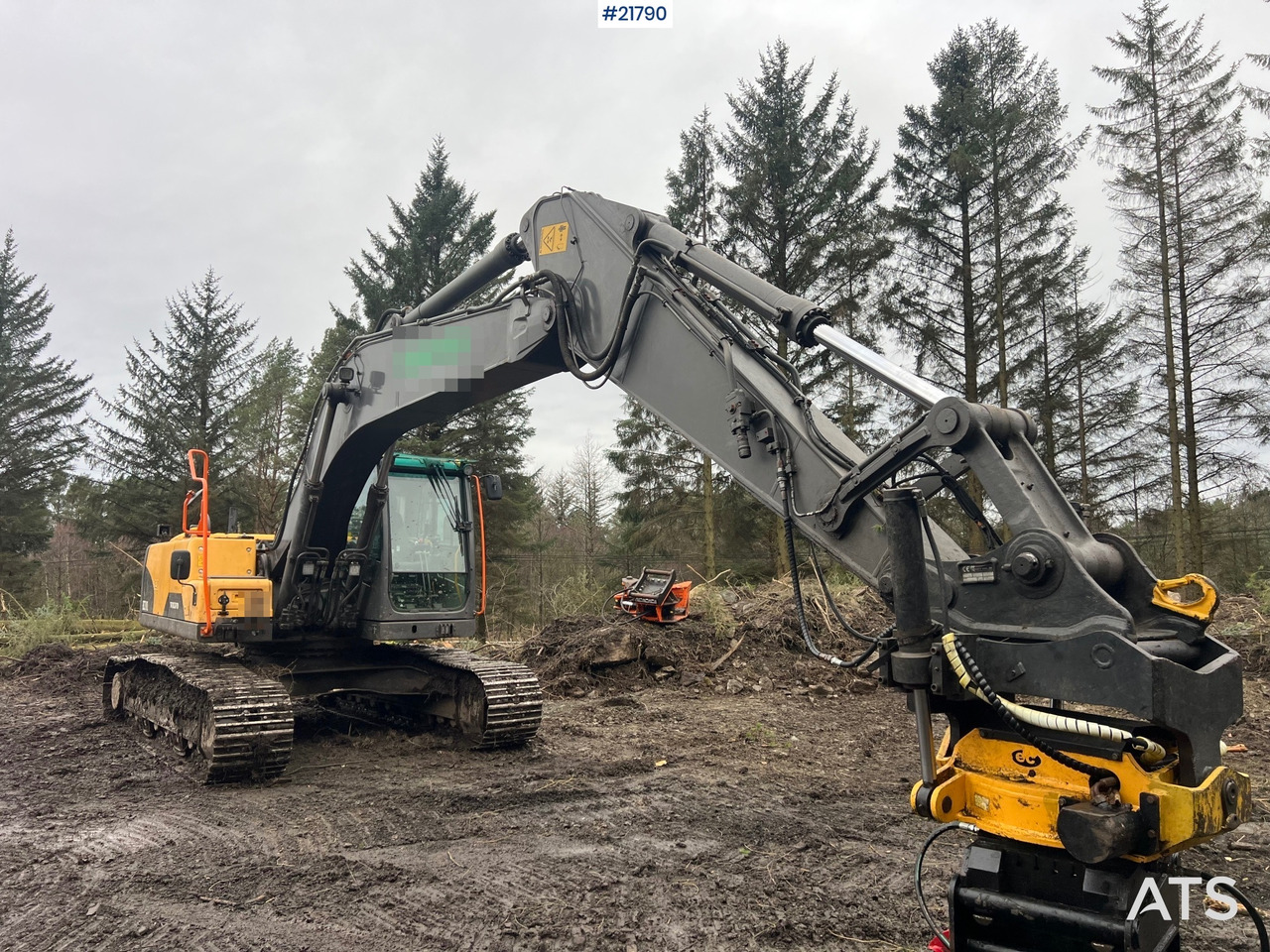 Экскаватор Volvo ec210cl gravemaskin m/ rototilt, pusseskuffe og tannskuffe: фото 5
