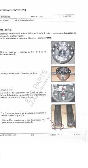 Renault Mascott - Дифференциал для Фургонов: фото 3 Renault Mascott - Дифференциал для Фургонов: фото 3