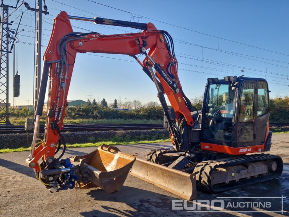2016 Kubota KX080-4 - Мини-экскаватор: фото 1 2016 Kubota KX080-4 - Мини-экскаватор: фото 1