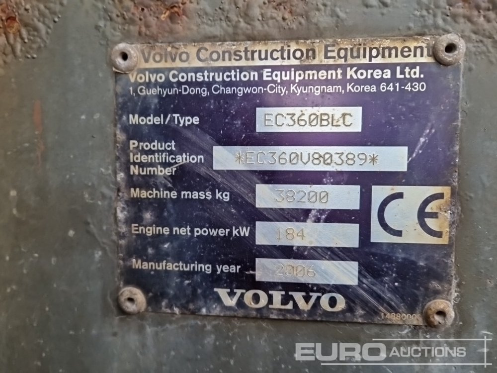 Гусеничный экскаватор Volvo EC360BLC: фото 43