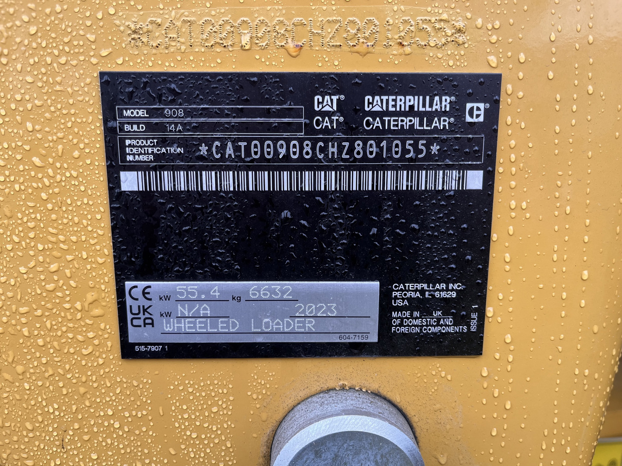 Caterpillar 908 HL - Колёсный погрузчик: фото 2 Caterpillar 908 HL - Колёсный погрузчик: фото 2