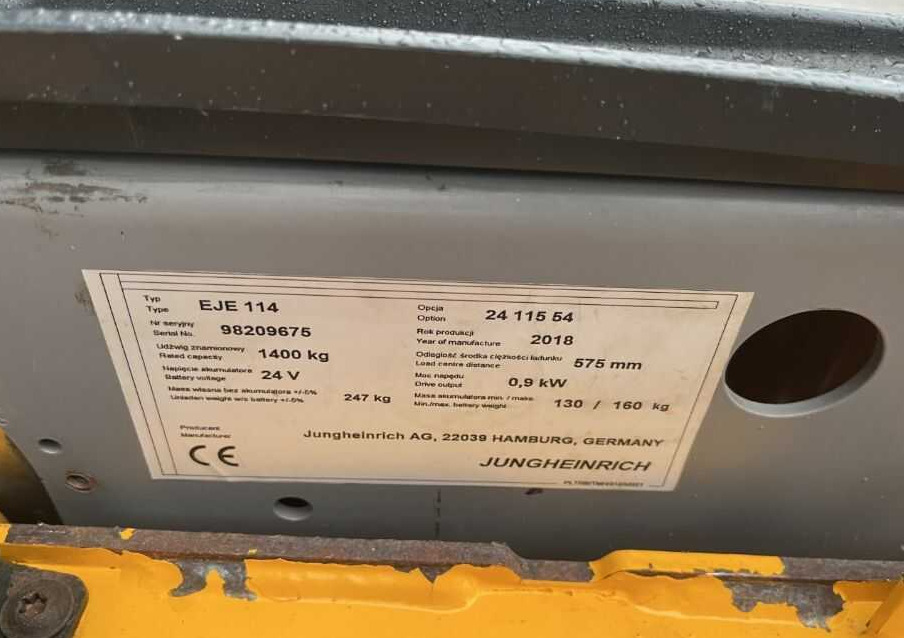 Jungheinrich EJE114 - Тележка: фото 4 Jungheinrich EJE114 - Тележка: фото 4