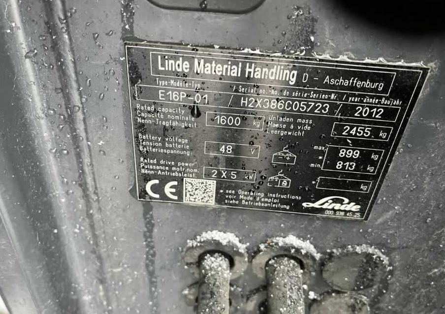 Linde E16P-01 - Электропогрузчик: фото 4 Linde E16P-01 - Электропогрузчик: фото 4