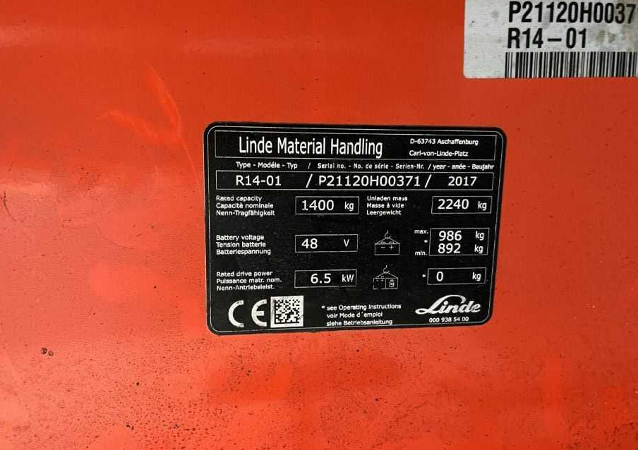 Linde R14-01 - Ричтрак: фото 4 Linde R14-01 - Ричтрак: фото 4