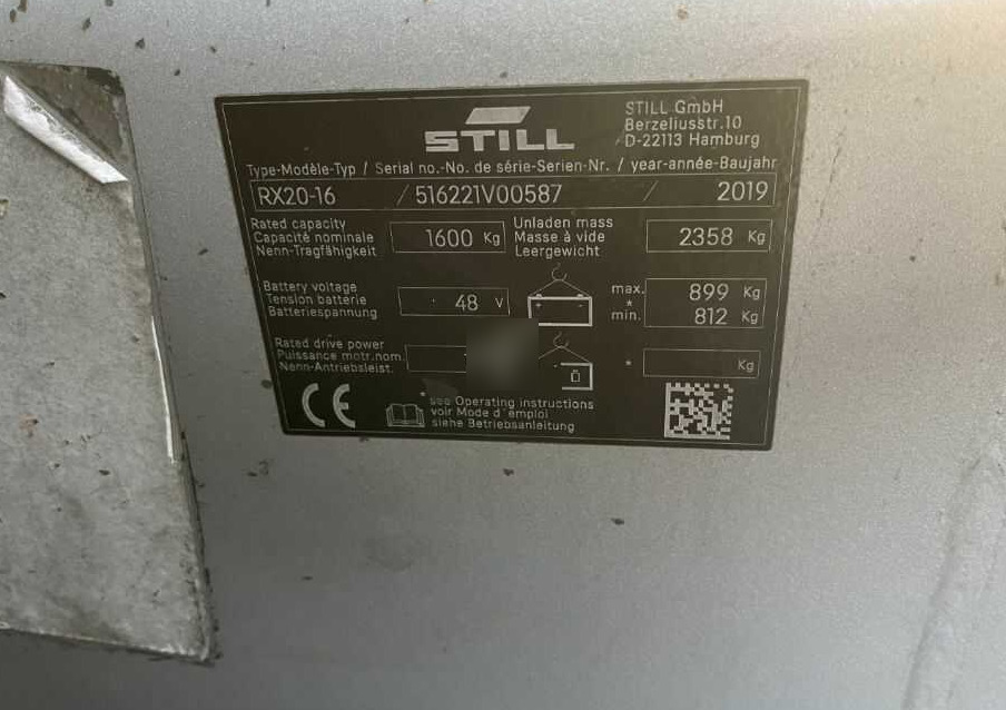 Still RX20-16 - Электропогрузчик: фото 4 Still RX20-16 - Электропогрузчик: фото 4