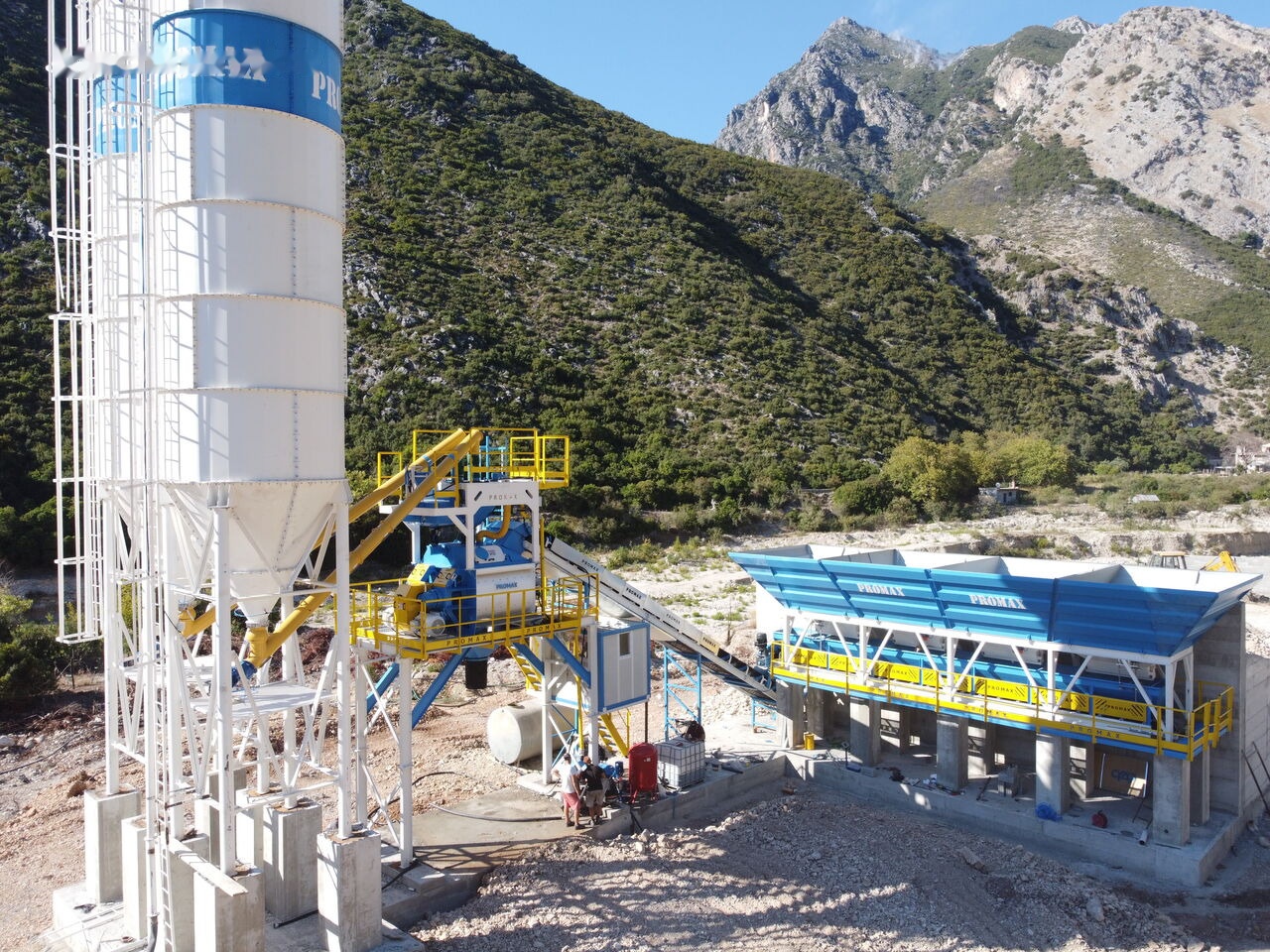 Promax Compact Concrete Batching Plant C100-TWN-LINE (100m3/h) - Бетонный завод: фото 1 Promax Compact Concrete Batching Plant C100-TWN-LINE (100m3/h) - Бетонный завод: фото 1
