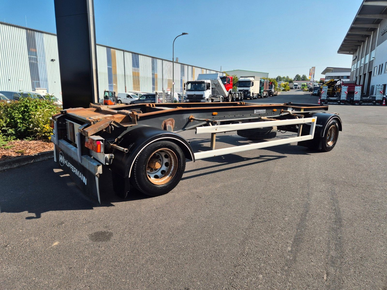 Hüffermann HSA 18.70 P BPW 14.582kg Nutzlast - Шасси прицеп: фото 4 Hüffermann HSA 18.70 P BPW 14.582kg Nutzlast - Шасси прицеп: фото 4