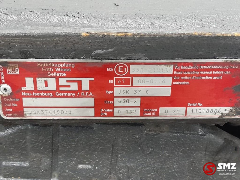 Jost Occ koppelschotel + montageplaat JSK37C JOST - Седло для Грузовиков: фото 5 Jost Occ koppelschotel + montageplaat JSK37C JOST - Седло для Грузовиков: фото 5