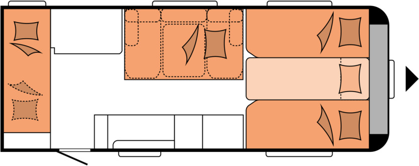 Hobby MAXIA 595 KML - Прицеп дача: фото 2 Hobby MAXIA 595 KML - Прицеп дача: фото 2