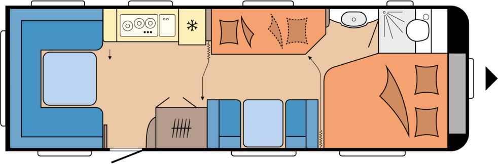 Hobby PRESTIGE 720 UKFe - Прицеп дача: фото 1 Hobby PRESTIGE 720 UKFe - Прицеп дача: фото 1