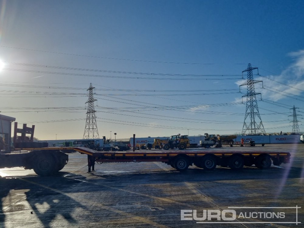 2009 Nooteboom 4 Axle Extendable Flatbed Trailer, Twin Axle Rear Steer, Out Riggers - Грузовик бортовой/ Платформа: фото 2 2009 Nooteboom 4 Axle Extendable Flatbed Trailer, Twin Axle Rear Steer, Out Riggers - Грузовик бортовой/ Платформа: фото 2