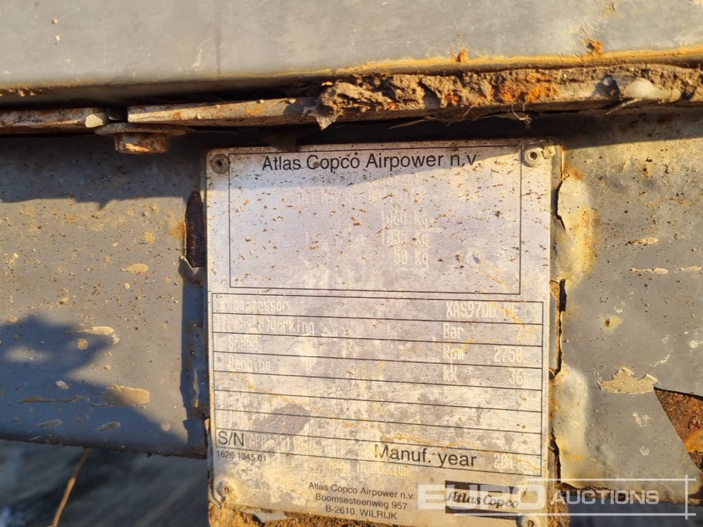 Воздушный компрессор 2011 Atlas Copco XAS97: фото 36