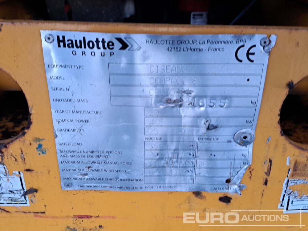 Подъёмник 2015 Haulotte Compact 8: фото 26