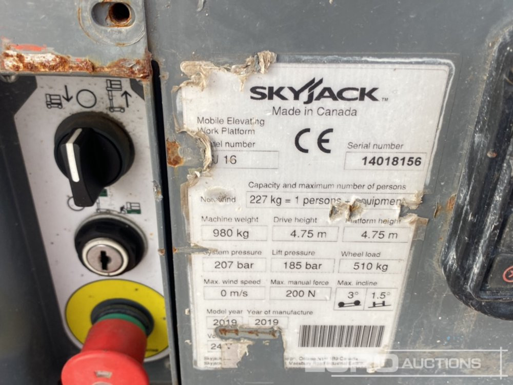 Подъёмник 2019 SkyJack SJ16: фото 11 Подъёмник 2019 SkyJack SJ16: фото 11